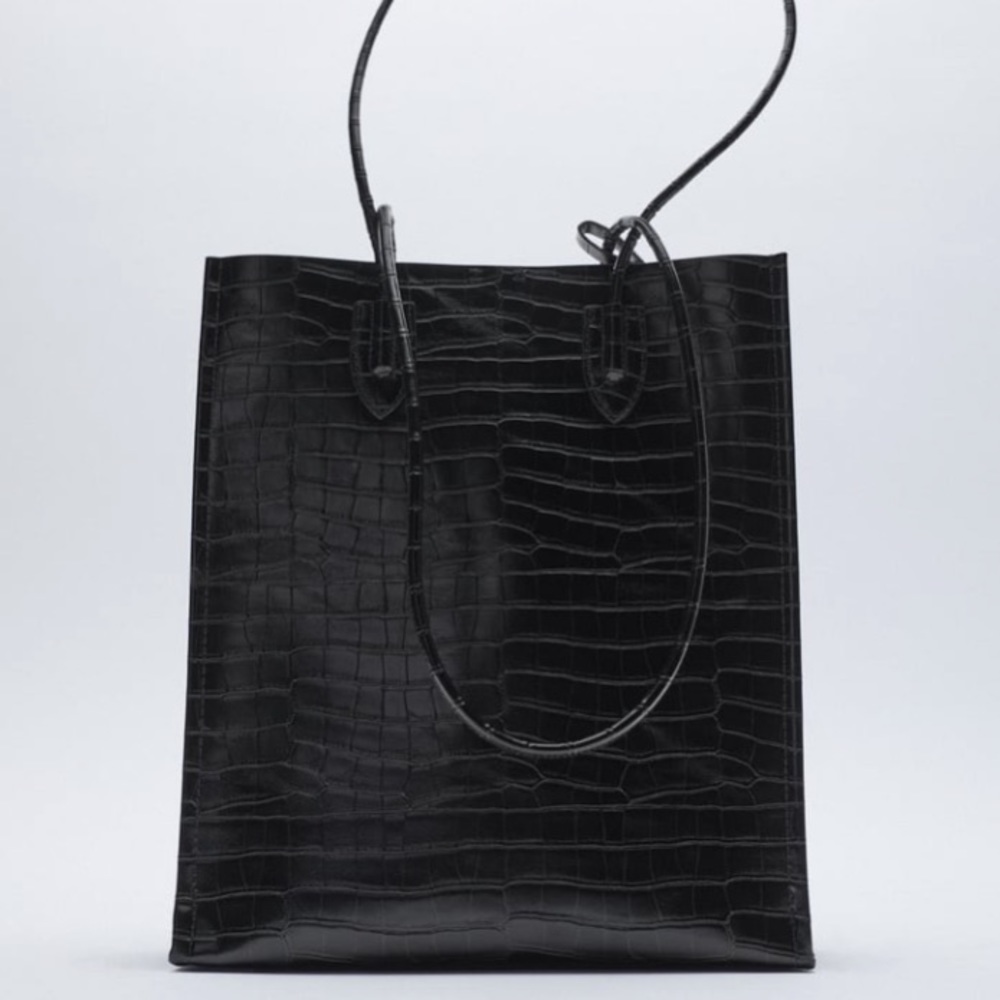 Zara animal embossed bag